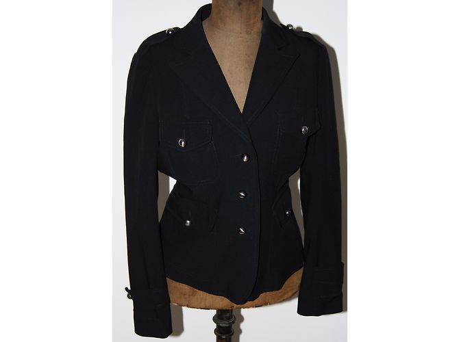 Gerard Darel Black Wool Viscose Short Jacket - view 6