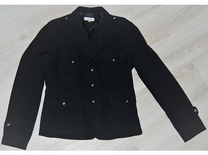 Gerard Darel Black Wool Viscose Short Jacket - view 9