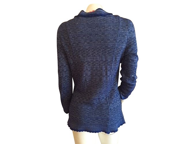 Manoush Jersey de algodón azul Talla L - vista 2