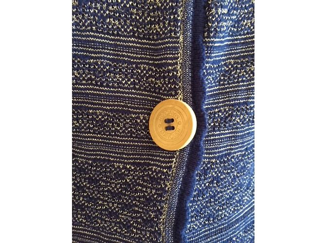 Manoush Jersey de algodón azul Talla L - vista 3
