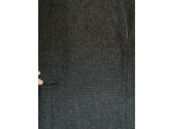 Abrigo Patrizia Pepe de lana gris con chevron - vista 6