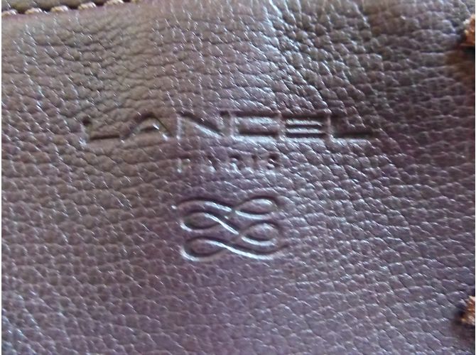 Borsa a mano Lancel Mademoiselle Adjani in pelle marrone - vista 10