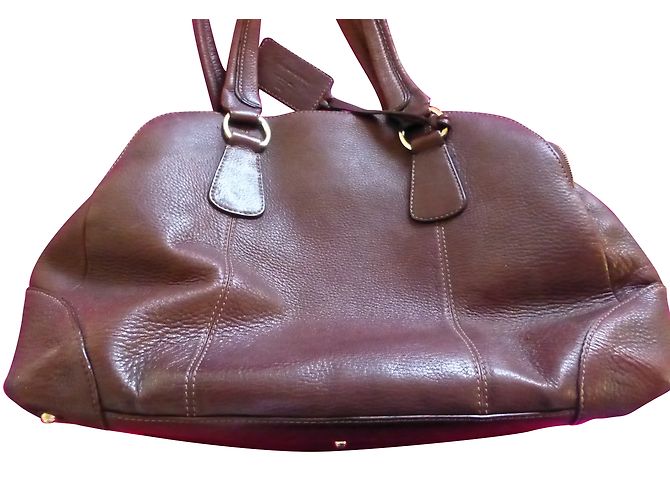 Borsa a mano Lancel Mademoiselle Adjani in pelle marrone - vista 2