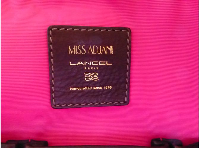 Borsa a mano Lancel Mademoiselle Adjani in pelle marrone - vista 3