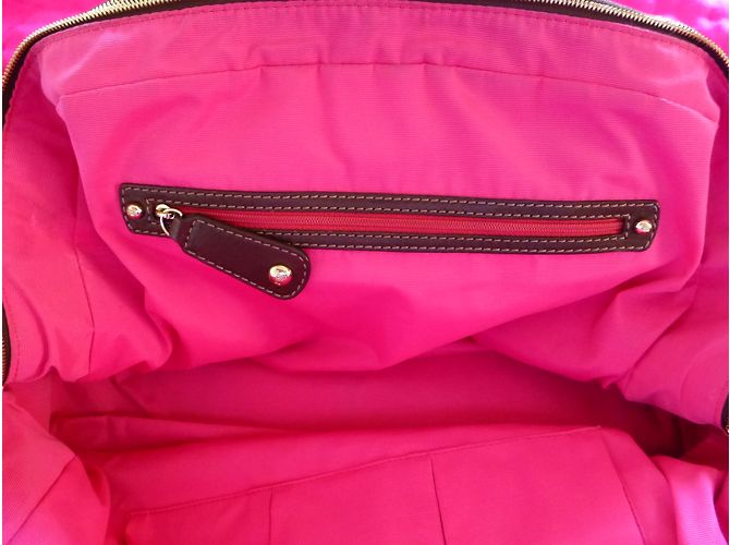 Borsa a mano Lancel Mademoiselle Adjani in pelle marrone - vista 5
