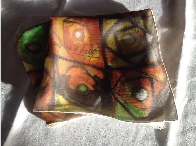 Autre Marque Jacques Fath Collector Schal Mehrfarben - Ansicht 4