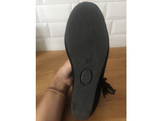 Stivaletti Ash in pelle di cervo nera 38 Nero - vista 7