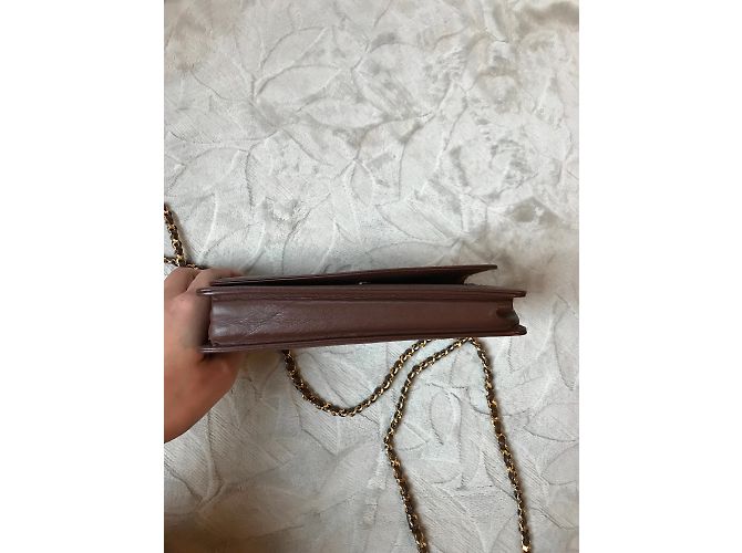 Wallet On Chain Chanel WOC Marrom - vista 6