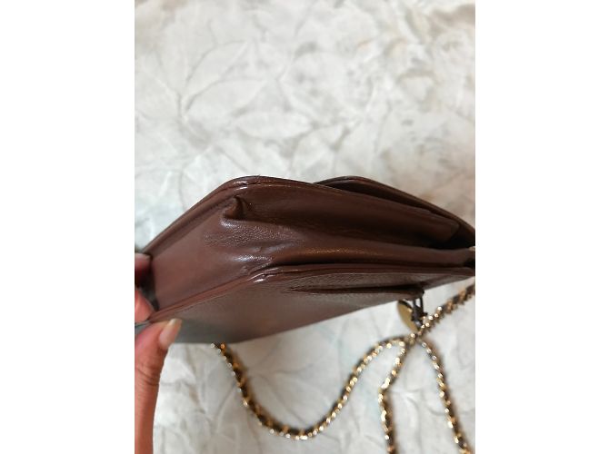 Wallet On Chain Chanel WOC Marrom - vista 7