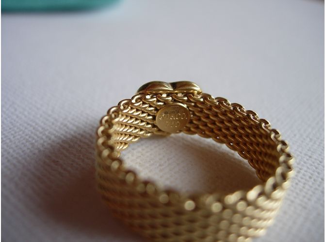 Tiffany & Co Somerset flexibler Ring aus 18k Gelbgold Größe 55 Golden - Ansicht 4