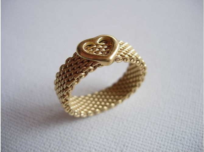 Tiffany & Co Somerset flexibler Ring aus 18k Gelbgold Größe 55 Golden - Ansicht 6
