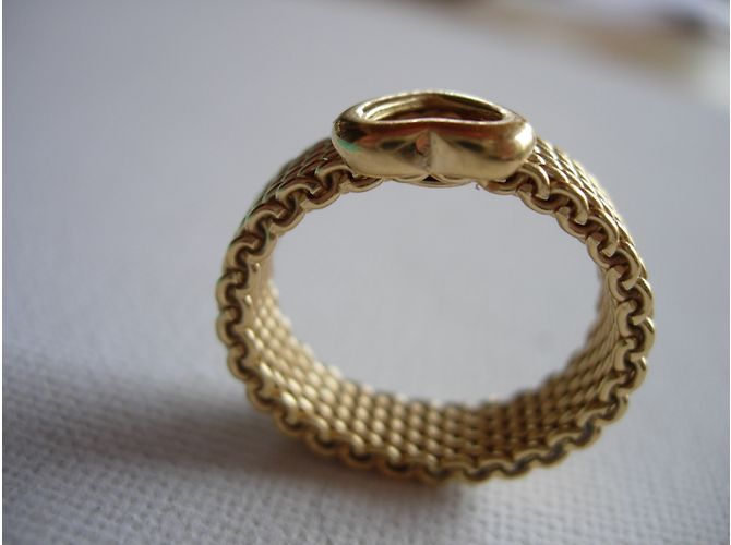 Tiffany & Co Somerset flexibler Ring aus 18k Gelbgold Größe 55 Golden - Ansicht 7