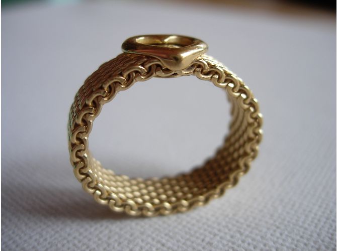 Tiffany & Co Somerset flexibler Ring aus 18k Gelbgold Größe 55 Golden - Ansicht 8