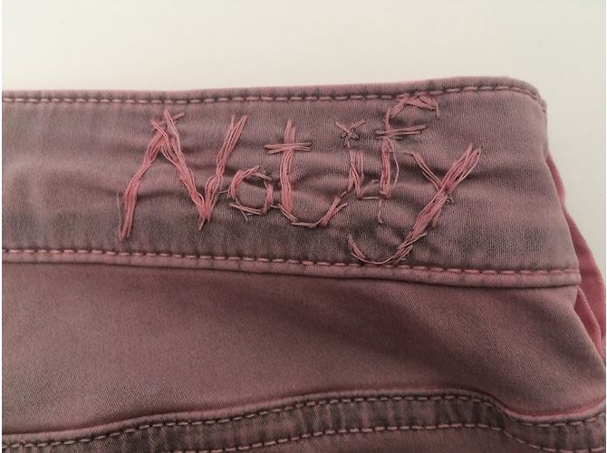 Pantalones cortos Notify de algodón rosa - vista 3