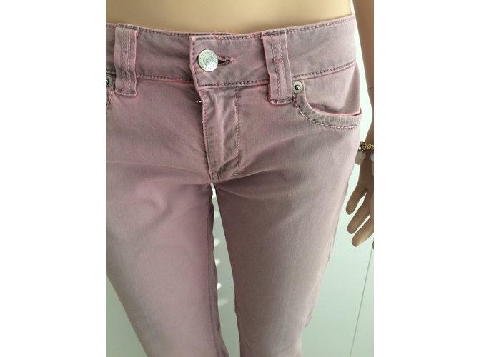 Pantalones cortos Notify de algodón rosa - vista 4