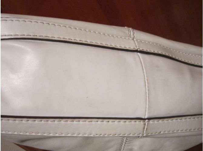 Borsa a mano Lancel Angelina in pelle bianca Bianco - vista 3