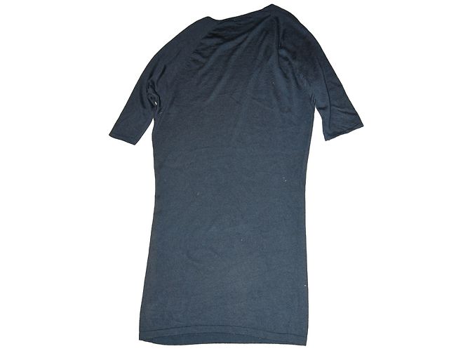 Gerard Darel Strickkleid aus Viskose und Kaschmir Grau - Ansicht 2