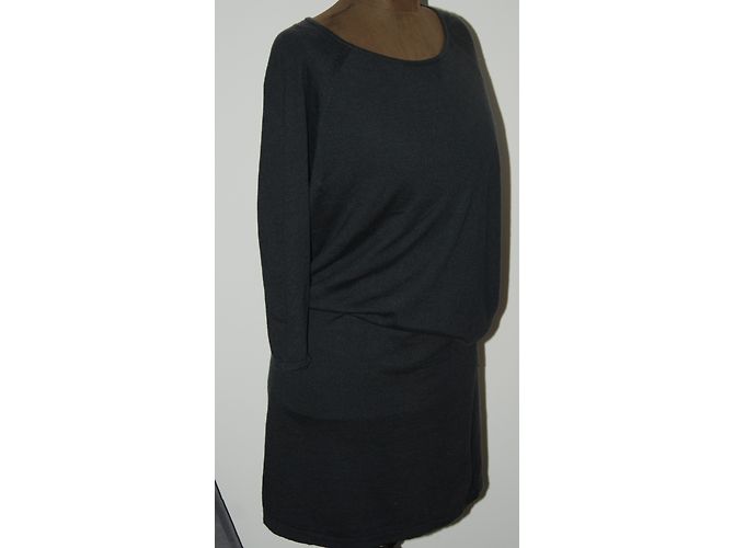 Gerard Darel Strickkleid aus Viskose und Kaschmir Grau - Ansicht 4