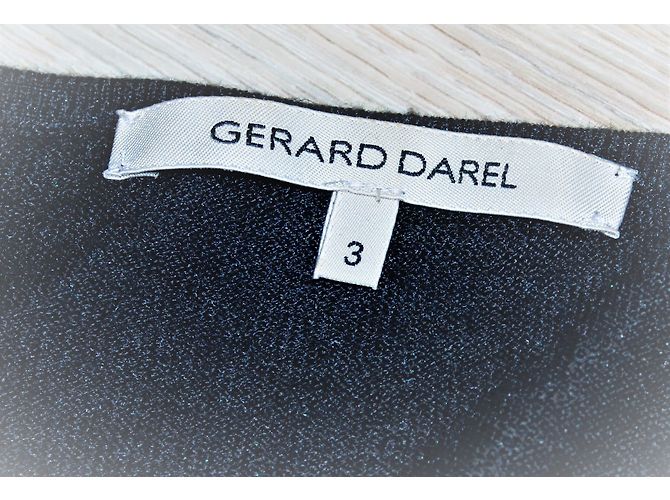 Gerard Darel Strickkleid aus Viskose und Kaschmir Grau - Ansicht 7