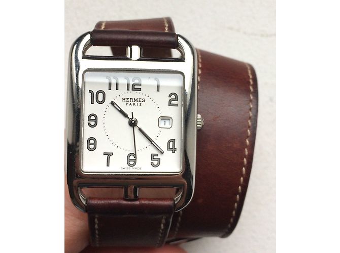 Hermès cap cod GM Argenté - vue 11