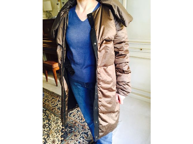 Chaqueta de Plumón Paule Ka Cognac Lana Coñac - vista 5