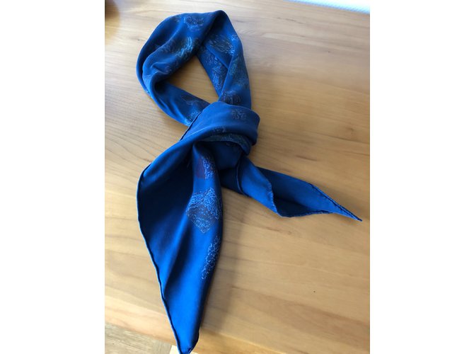 Hermès Bufandas de seda Azul - vista 3