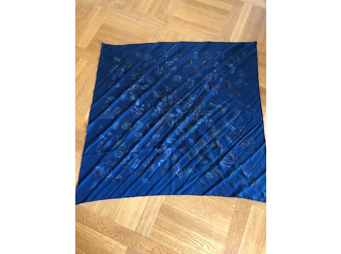 Hermès Bufandas de seda Azul - vista 4