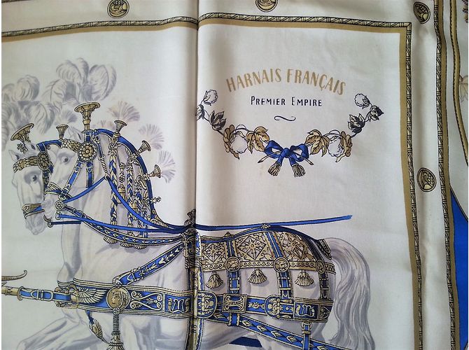 Hermès Carré Français Premier Empire Multicolore - vista 6