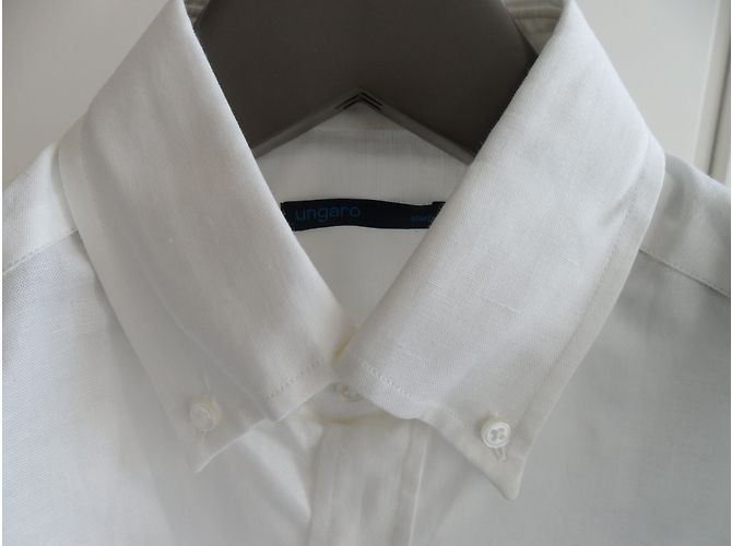 Emanuel Ungaro Camicia in lino bianco uomo Ungaro - vista 5