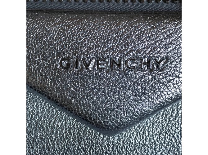 Borsa Antigona Givenchy in pelle argento Grigio - vista 2