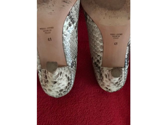 Autre Marque Décolleté Coccinelle in pelle beige - vista 5