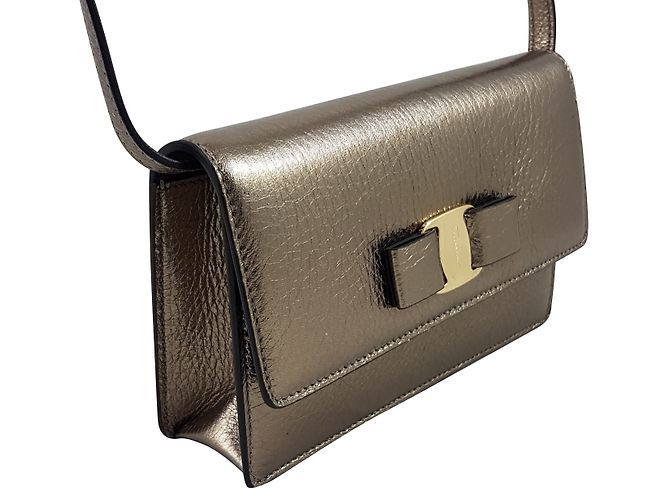 Salvatore Ferragamo Saco de grafite Ferragamo Mini Vara - vista 2