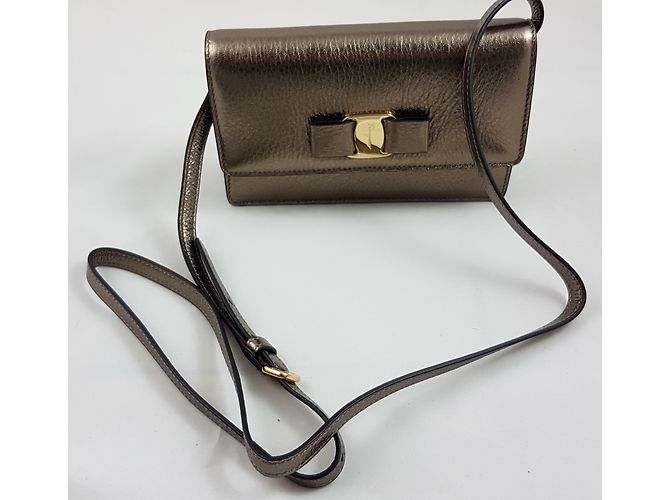 Salvatore Ferragamo Saco de grafite Ferragamo Mini Vara - vista 6