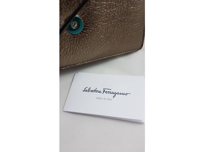 Salvatore Ferragamo Saco de grafite Ferragamo Mini Vara - vista 8