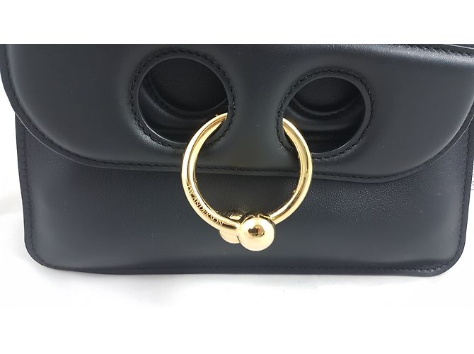 JW Anderson BORSA MINI PIERCE IN PELLE NERA Nero - vista 4