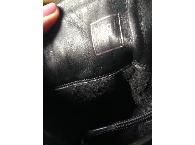 Autre Marque Stivaletti Högl in pelle nera Goretex Nero - vista 3