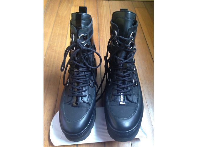 Autre Marque Stivaletti Högl in pelle nera Goretex Nero - vista 6