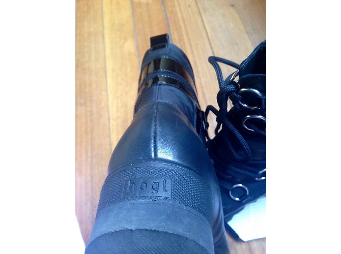 Autre Marque Stivaletti Högl in pelle nera Goretex Nero - vista 7