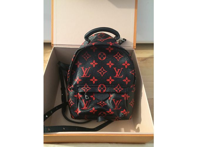 Louis Vuitton Mini zaino Palm Springs Nero - vista 8