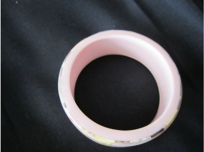 Louis Vuitton Bracciale in resina Monogramma Rosa - vista 3