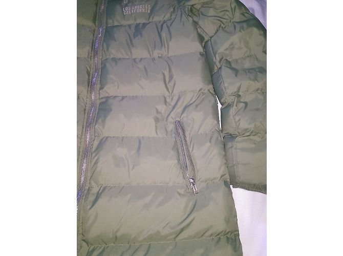 Guess Daunenjacke mit Kapuze Mädchen Khaki - Ansicht 6