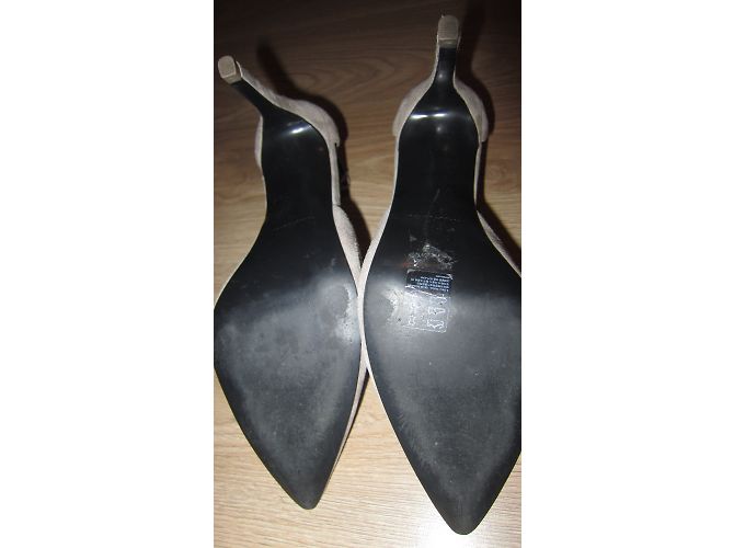 & Other Stories Pumps aus Leder Grau Grösse 38 - Ansicht 3