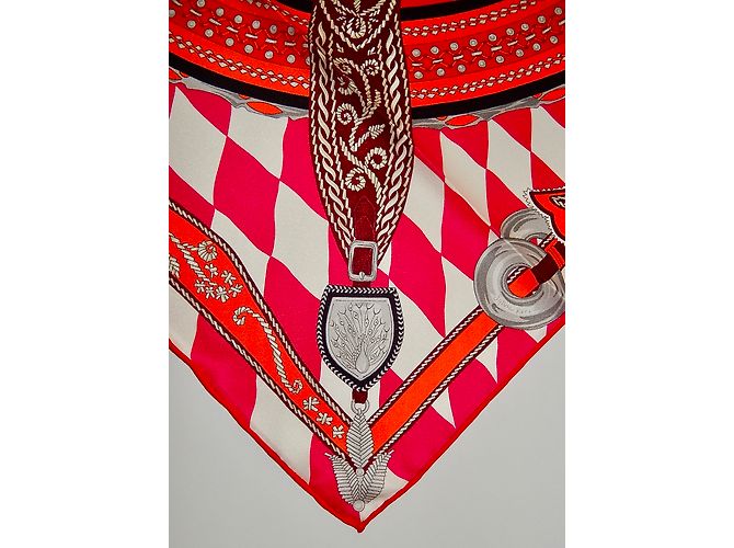 Hermès Lenços de seda Multicor - vista 10