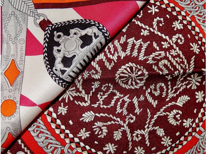 Hermès Lenços de seda Multicor - vista 11