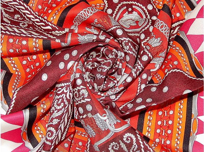 Hermès Lenços de seda Multicor - vista 12