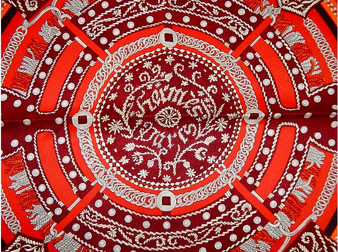 Hermès Lenços de seda Multicor - vista 6