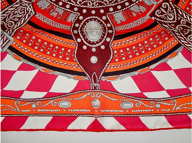 Hermès Lenços de seda Multicor - vista 9