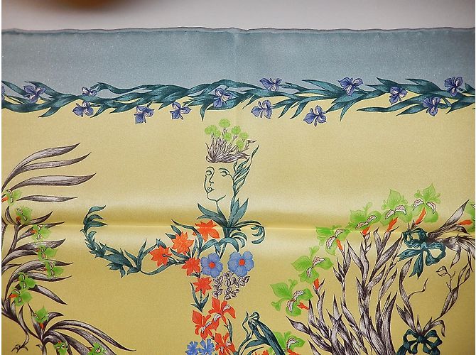 Hermès Lenços de seda Multicor - vista 3