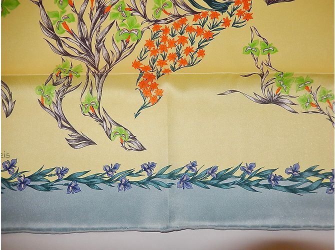Hermès Lenços de seda Multicor - vista 9