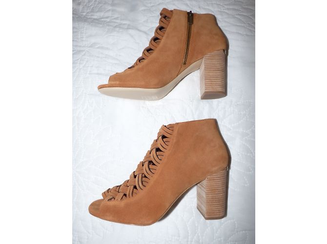 Botines Michael Kors de piel punta abierta marrón Castaño - vista 13